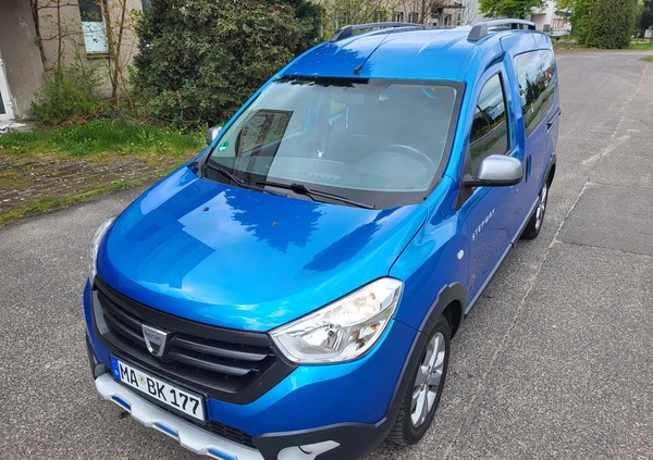 Dacia Dokker cena 32800 przebieg: 134850, rok produkcji 2015 z Złotów małe 781